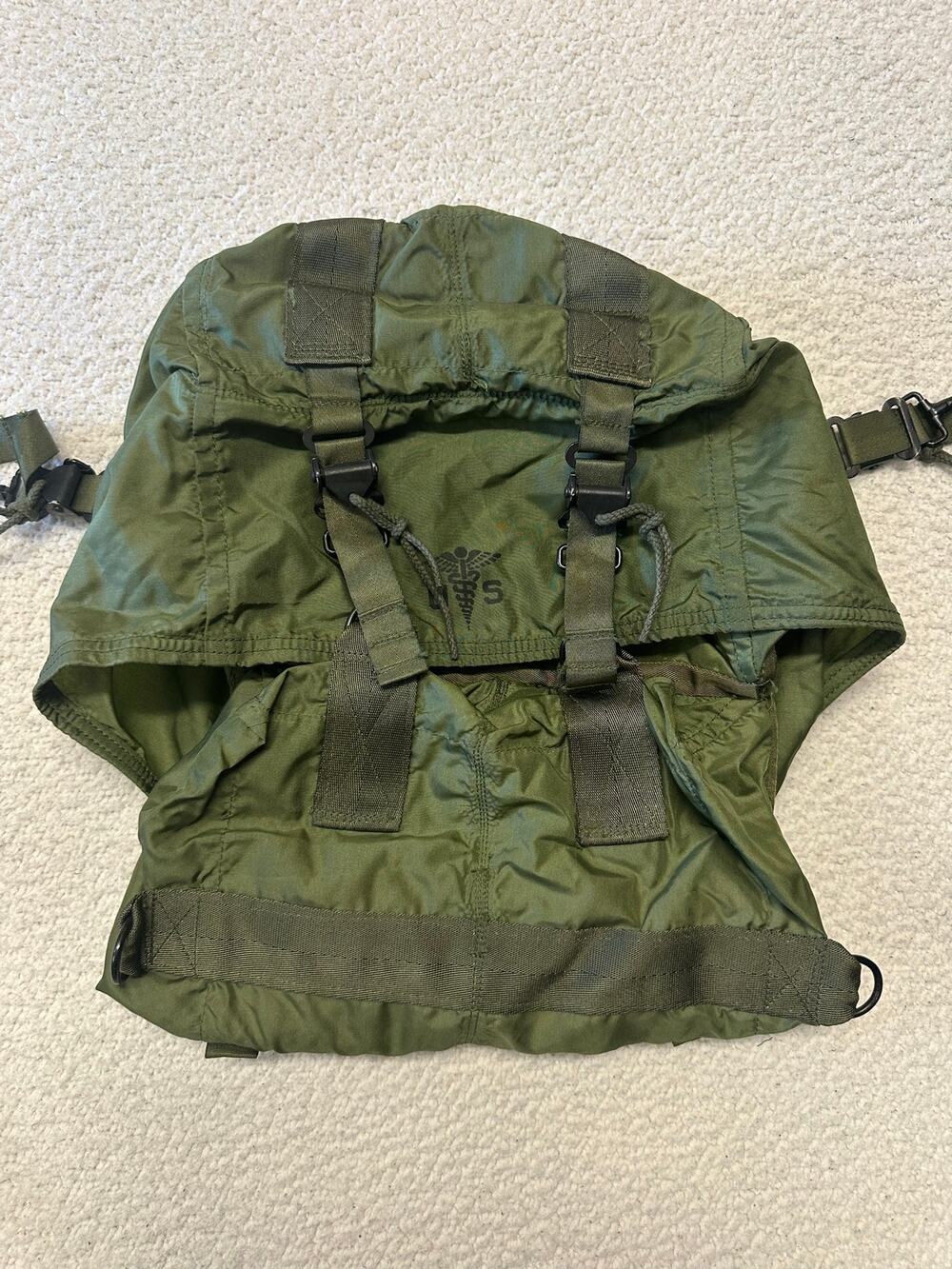 Vintage US Army Expandable No. 17 Military Medical Supply Set Bag